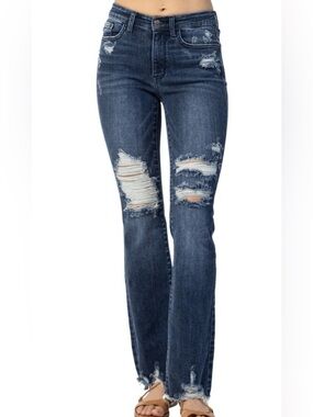 NWT Judy Blue Mid Rise Slim Boot Cut Jeans